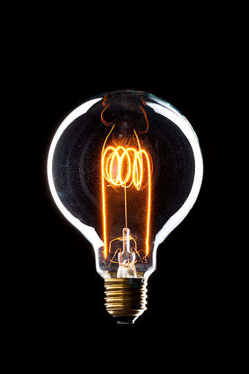 Kohlefadenlampe Edison GLOBE