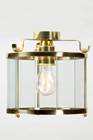 Messing Deckenlampe mit Glasstreifen