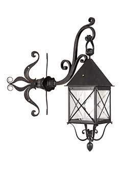 Geschmiedete Eckauslegerlampe
