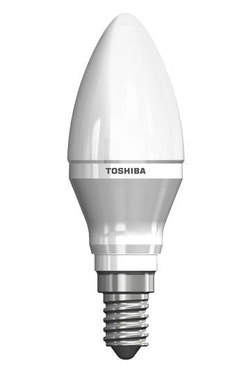 LED Glhlampe Toshiba 6,0 Watt E14 Kerzenlampe dimmbar