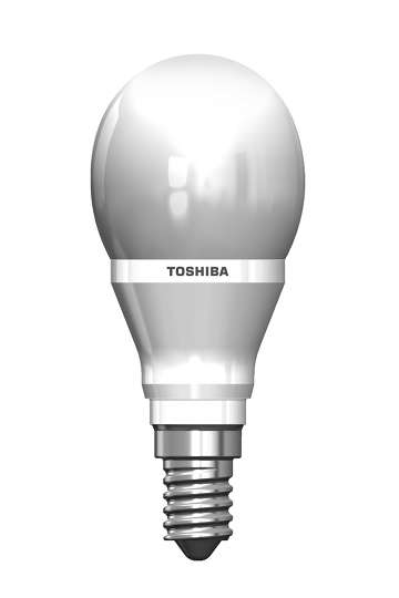 LED Glhlampe Toshiba 6,0 Watt E14 Tropfenlampe dimmbar