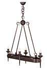 Geschmiedeter L�ster "Gotha" 4 flg. oval