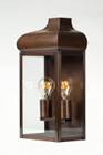 Kupfer Wandlampe br�niert